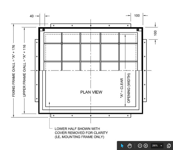 4200 Recessed Manhole Cover